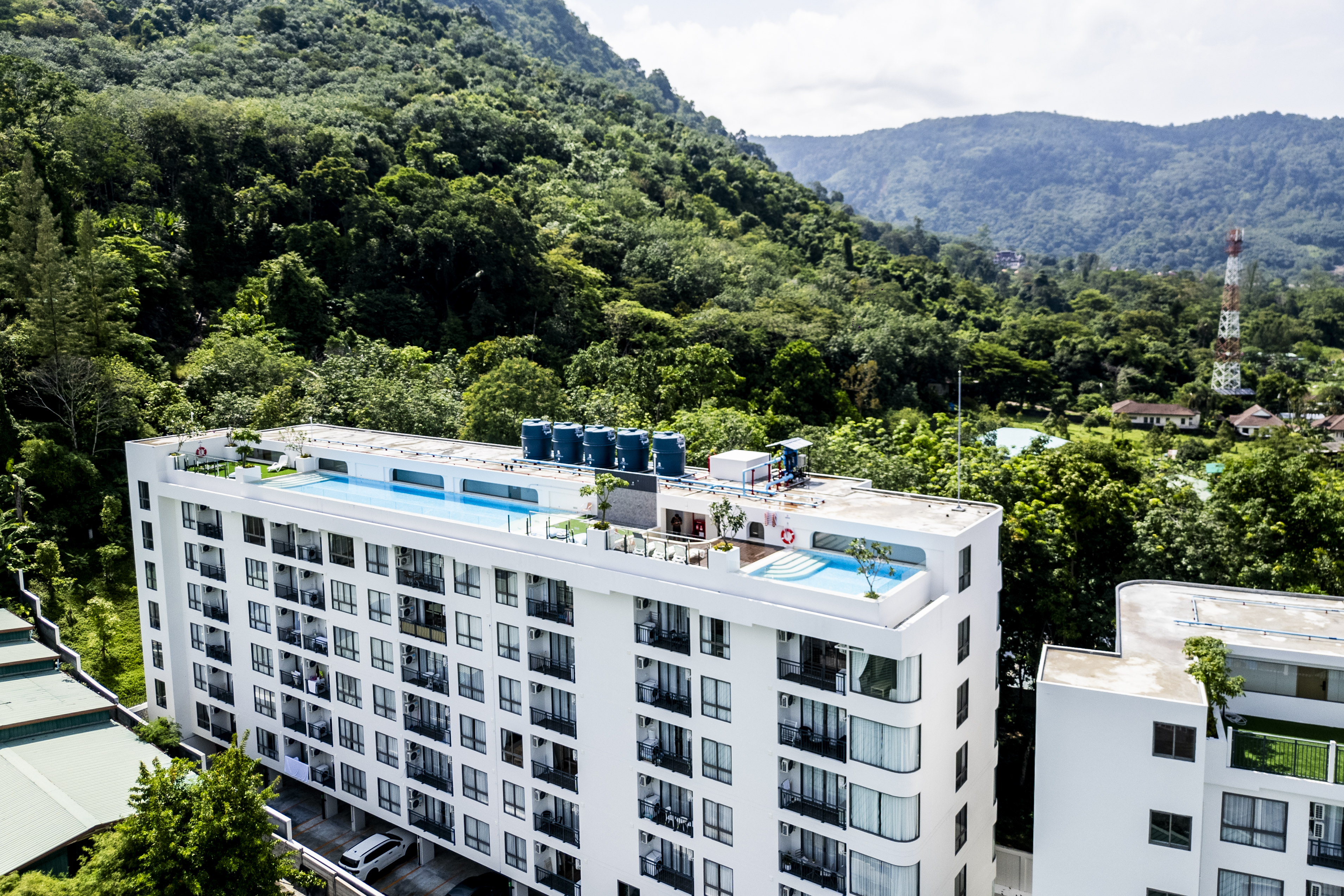 Rooftop pools